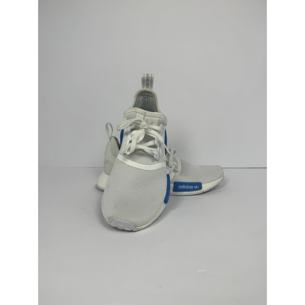 Adidas NMD R1 J Bright Blue AQ1785 Size 4.5Y White
